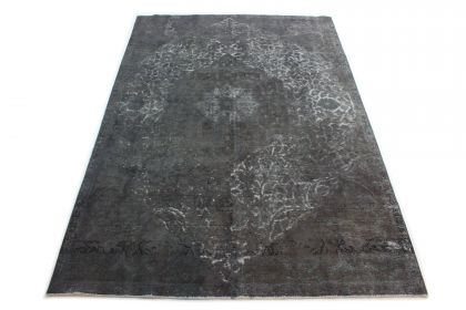 Carpetido Design Vintage-Teppich Grau Schwarz in 340x230 (3 / 10)