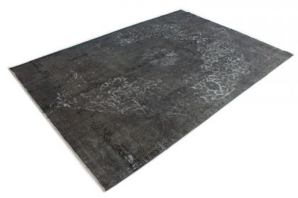 Carpetido Design Vintage-Teppich Grau Schwarz in 340x230 (6 / 10)