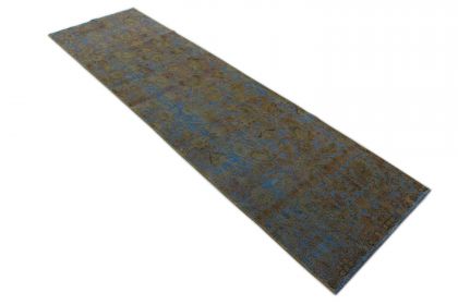 Carpetido Design Vintage Rug Runner Gray Black in 300x80 (2 / 5)