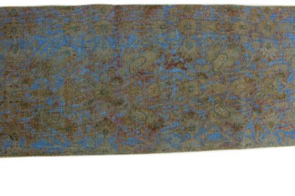 Carpetido Design Vintage Rug Runner Gray Black in 300x80 (4 / 5)