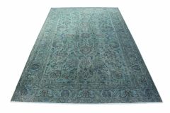 Carpetido Design Vintage-Teppich Grün Blau in 490x310