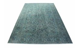 Carpetido Design Vintage-Teppich Grün Blau in 490x310