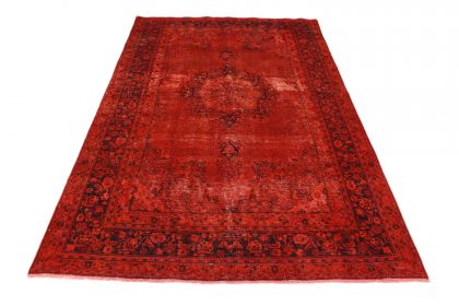 Carpetido Design Vintage-Teppich Rot in 300x190
