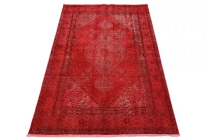 Carpetido Design Vintage-Teppich Rot in 190x140