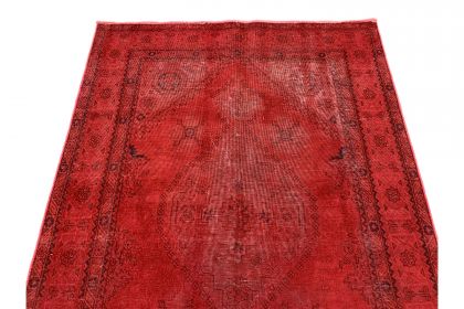 Carpetido Design Vintage Rug Red in 190x140 (3 / 5)