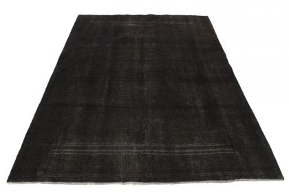 Carpetido Design Vintage-Teppich Schwarz in 280x190