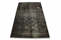 Carpetido Design Vintage Rug Black in 190x110