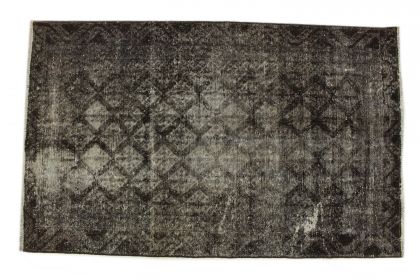 Carpetido Design Vintage-Teppich Schwarz in 190x110 (5 / 6)