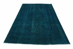 Carpetido Design Vintage-Teppich Türkis in 300x190