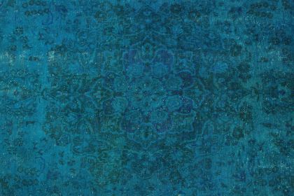 Carpetido Design Vintage Rug Turquoise in 300x190 (4 / 7)