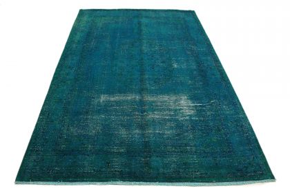 Carpetido Design Vintage-Teppich Türkis in 310x200