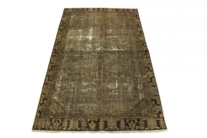 Carpetido Design Vintage-Teppich Beige in 210x130