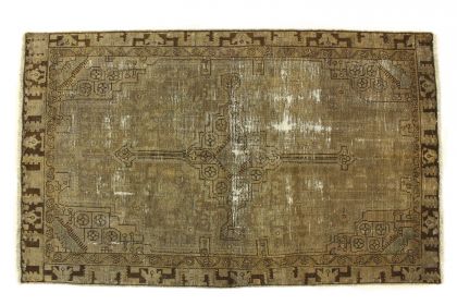 Carpetido Design Vintage-Teppich Beige in 210x130 (4 / 5)