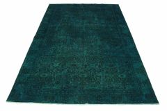 Carpetido Design Vintage-Teppich Türkis in 310x210
