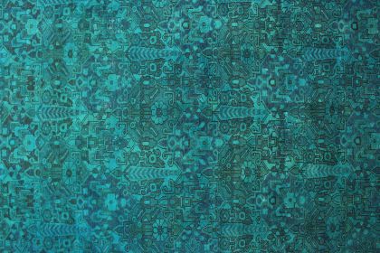 Carpetido Design Vintage Rug Turquoise in 310x210 (5 / 7)