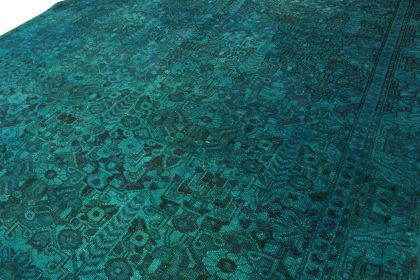 Carpetido Design Vintage Rug Turquoise in 310x210 (6 / 7)