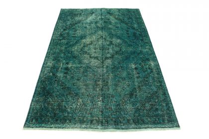 Carpetido Design Vintage-Teppich Türkis Grün in 230x140
