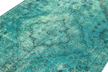Carpetido Design Vintage-Teppich Türkis Grün in 230x140 (3 / 8)