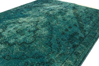 Carpetido Design Vintage-Teppich Türkis Grün in 230x140 (7 / 8)