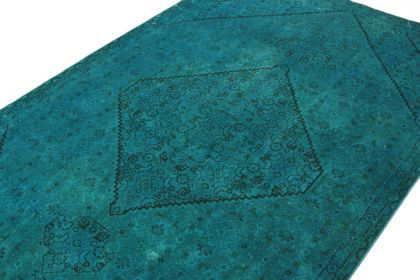 Carpetido Design Vintage-Teppich Türkis in 240x150 (3 / 7)