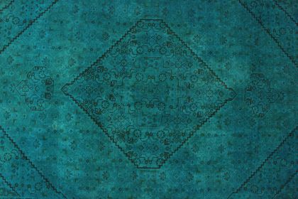 Carpetido Design Vintage-Teppich Türkis in 240x150 (6 / 7)