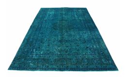 Carpetido Design Vintage-Teppich Türkis in 300x200