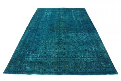 Carpetido Design Vintage-Teppich Türkis in 300x200