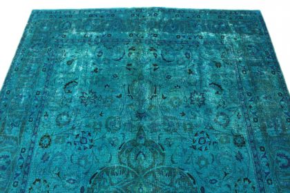 Carpetido Design Vintage Rug Turquoise in 300x200 (4 / 6)