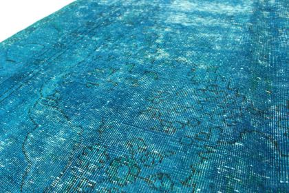 Carpetido Design Vintage-Teppich Türkis in 290x190 (7 / 8)