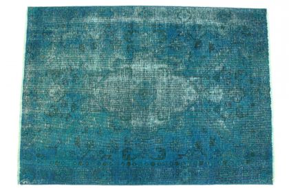Carpetido Design Vintage Rug Turquoise in 180x130 (4 / 6)