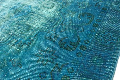 Carpetido Design Vintage Rug Turquoise in 180x130 (6 / 6)