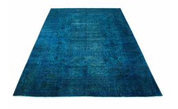Carpetido Design Vintage-Teppich Blau Türkis in 450x340