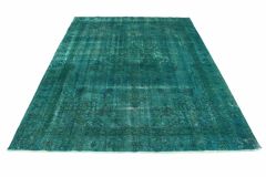 Carpetido Design Vintage-Teppich Türkis in 360x270