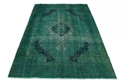 Carpetido Design Vintage-Teppich Grün Türkis in 280x190 (1 / 5)