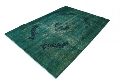 Carpetido Design Vintage-Teppich Grün Türkis in 280x190 (2 / 5)