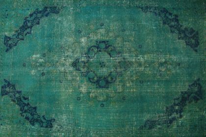 Carpetido Design Vintage-Teppich Grün Türkis in 280x190 (5 / 5)