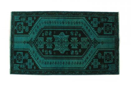 Carpetido Design Vintage Rug Green in 170x100 (4 / 5)
