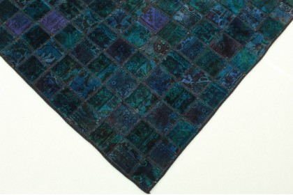 Patchwork Teppich Türkis Violett in 270x170cm (2 / 4)