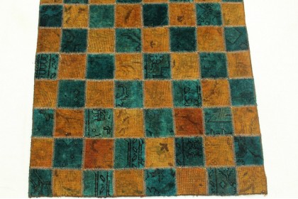 Patchwork Rug Runner Turquoise in 320x80cm (4 / 9)