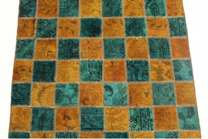 Patchwork Rug Runner Turquoise in 320x80cm (9 / 9)