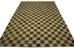 Patchwork Teppich Braun Beige Weiß in 290x200cm