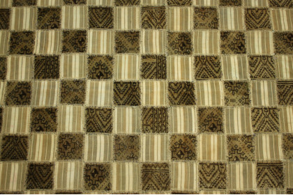 Patchwork Rug Brown Beige White in 290x200cm (3 / 3)