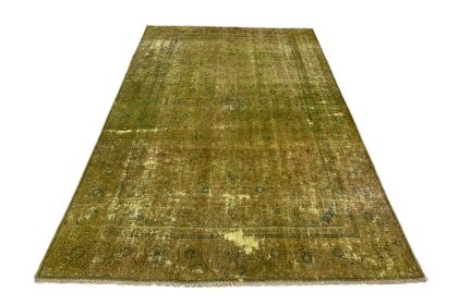 Carpetido Design Vintage-Teppich Gold Gelb in 340x230