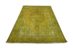 Carpetido Design Vintage-Teppich Gold Gelb in 340x250