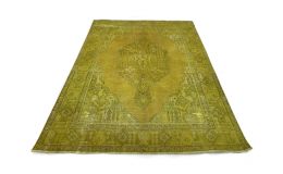 Carpetido Design Vintage-Teppich Gold Gelb in 340x250