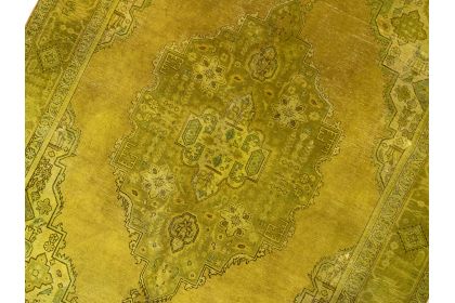 Carpetido Design Vintage Rug Gold Yellow in 340x250 (5 / 5)