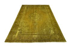 Carpetido Design Vintage-Teppich Gold Gelb in 390x290