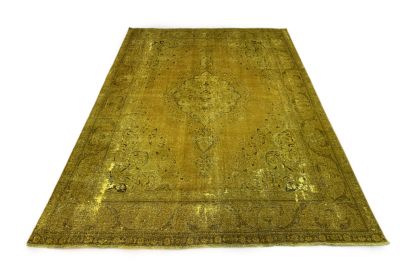 Carpetido Design Vintage-Teppich Gold Gelb in 390x290