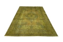Carpetido Design Vintage-Teppich Gold Gelb in 390x290