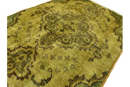 Carpetido Design Vintage-Teppich Gold Gelb in 110x80 (3 / 4)